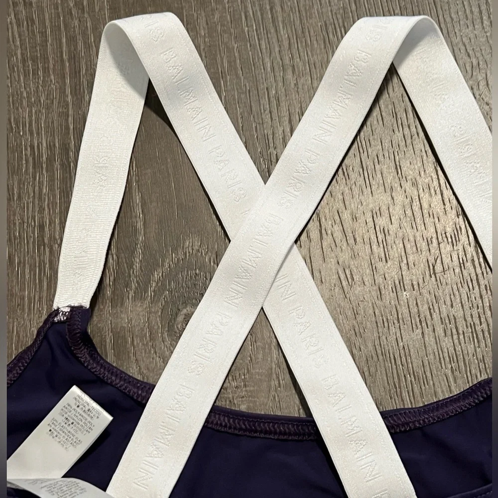 BALMAIN**Purple Sportsbra**F 36; US 4 $295 - Picture 4 of 4